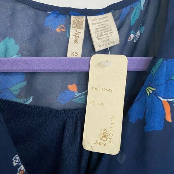 NWT Japna beautiful romper with front surplice top - Picture 6 of 10